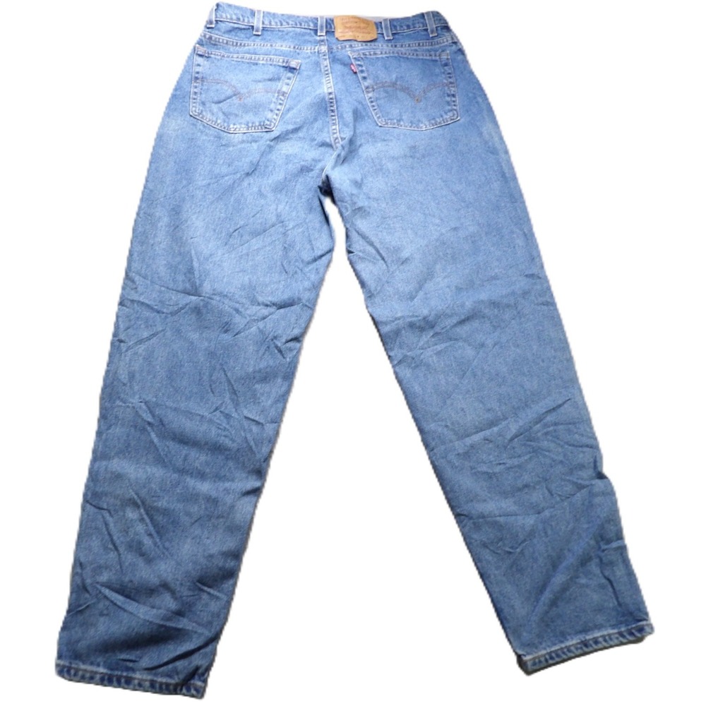 VTG 90s Levis 560 Loose Fit Tapered Leg Denim Jeans Men W40xL34 Blue Made In USA